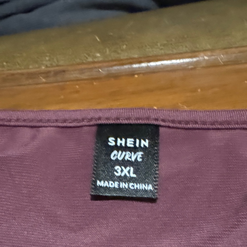 SHEIN Curve 3XL Plum Blouse